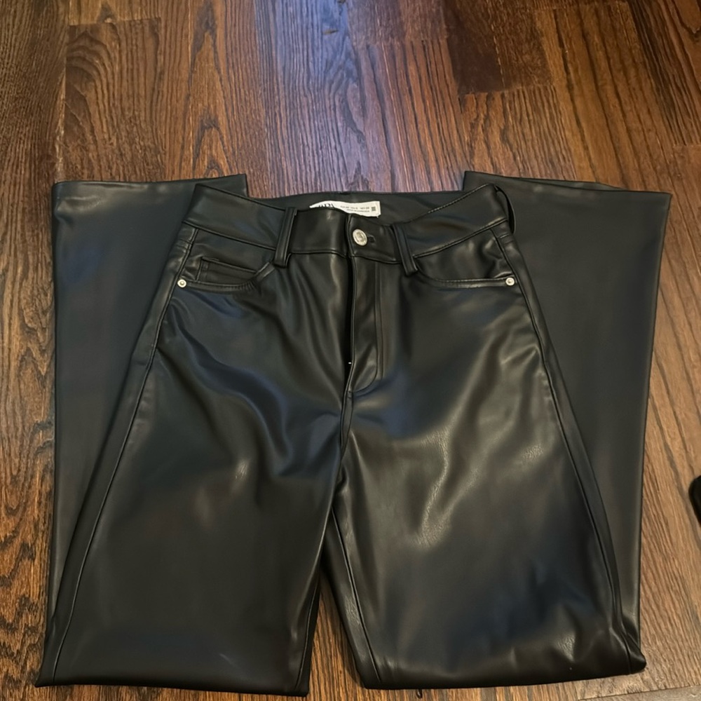 Zara leather pants